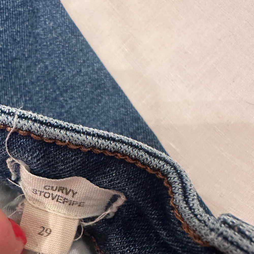 Madewell Curvy Stovepipe Jeans Size 29 - Picture 6 of 6